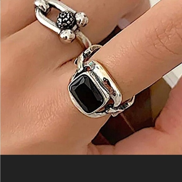 Sterling Silver Horseshoe Necklace Bracelet Ring Set Matching Bundle HorseBit - Picture 10 of 11